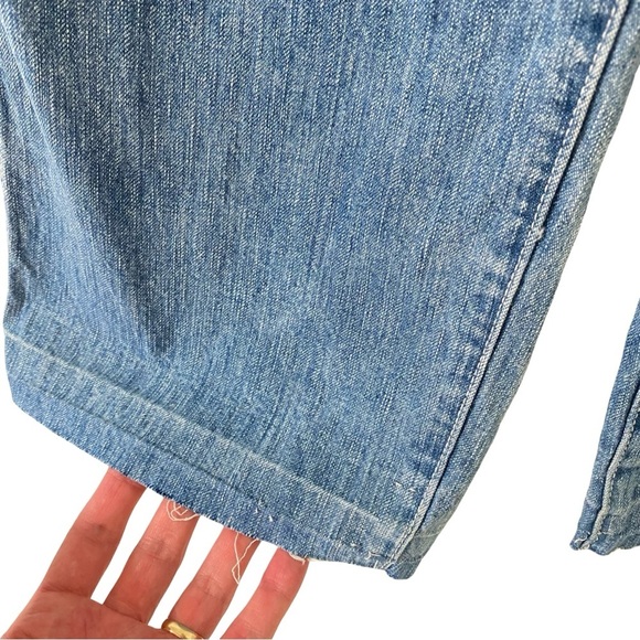 Vintage 90s Wrangler Overalls Womens Size 8 Medium Floral Hand Painted Handmade - Picture 14 of 16